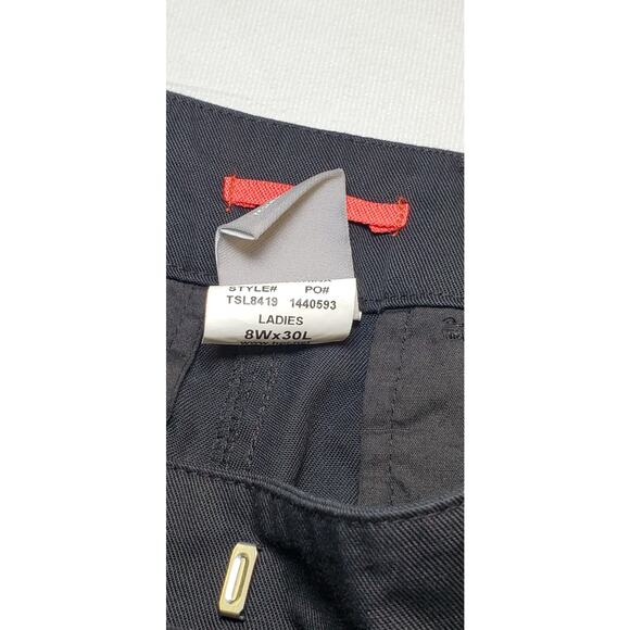 Tesla Chino Pants Womens Size 8x30 Long Black Staff Work Uniform Ca12 - Picture 6 of 8